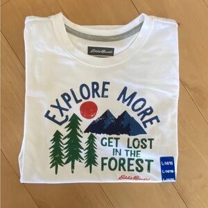 Eddie Bauer nature forest tee shirt boys XL